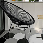 Armless Papasan accent chair for living room with 31.49" L x 37.40" W x 37.40" H dimensions